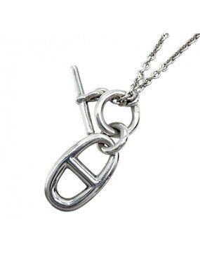 Hermes Necklace Chaine D'ancre Amulet Pendant 925 Sterling Silver